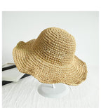 New Girl Sun Hat Unique Trendy Women's Sun Protection Hat Wide Brim Floppy Summer Hats Women Retro Casual Straw Bucket Hat Comfortable Soft Every Day Travel Hat Stevvex