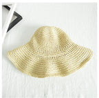 New Girl Sun Hat Unique Trendy Women's Sun Protection Hat Wide Brim Floppy Summer Hats Women Retro Casual Straw Bucket Hat Comfortable Soft Every Day Travel Hat Stevvex