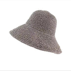 New Girl Sun Hat Unique Trendy Women's Sun Protection Hat Wide Brim Floppy Summer Hats Women Retro Casual Straw Bucket Hat Comfortable Soft Every Day Travel Hat Stevvex