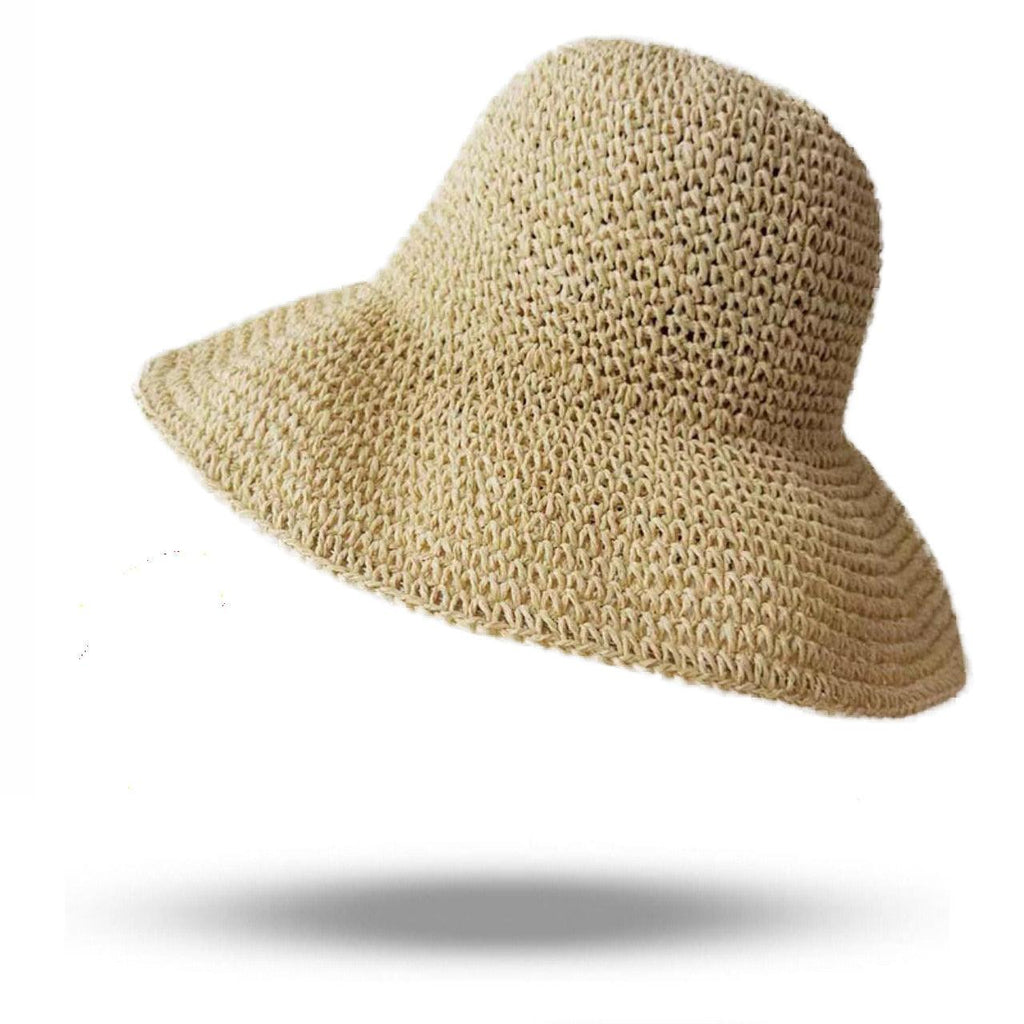 New Girl Sun Hat Unique Trendy Women's Sun Protection Hat Wide Brim Floppy Summer Hats Women Retro Casual Straw Bucket Hat Comfortable Soft Every Day Travel Hat Stevvex