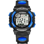 New Girls Boys Watch Waterproof 50M Electronic Watches Luminous Dial Fashion Sports Waterproof Casual Electronic Analog Quartz 7 Colorful Led Watches With Alarm Stopwatch Silicone Band Luminous Wristatches Stevvex
