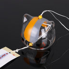 New Glass Cat Pattern Wind Chime Bell Home Garden Hanging Decor DIY Gift Glass Wind Chime Birthday Valentine's Day Gift Home Spa Kitchen Office Decor