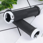 New Handlebar Cover Grips Rubber Soft Anti-Skid Cycling Bike Grips Mountain Road Bike Lock On Handle End Grips Handlebar Lockable Mountain Antiskid Shockproof Aluminum Alloy Locking Ring Comfy Soft TPR Rubber Handlebar Stevvex