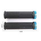 New Handlebar Cover Grips Rubber Soft Anti-Skid Cycling Bike Grips Mountain Road Bike Lock On Handle End Grips Handlebar Lockable Mountain Antiskid Shockproof Aluminum Alloy Locking Ring Comfy Soft TPR Rubber Handlebar Stevvex