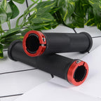 New Handlebar Cover Grips Rubber Soft Anti-Skid Cycling Bike Grips Mountain Road Bike Lock On Handle End Grips Handlebar Lockable Mountain Antiskid Shockproof Aluminum Alloy Locking Ring Comfy Soft TPR Rubber Handlebar Stevvex