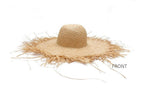 New Handmade Women Straw Sun Hats Large Wide Flat Top Wide Hat Beach Hat Lady Holiday Sun Protection Hat Girls Quality Natural Outdoor Sun Caps For Holiday Vintage Design Hat