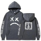 New Happy Cool Smiling Face Print Winter Fashion Couple Pullover Streetwear Sweatshirts Cute Aesthetic Print Classic Hoodies For Men Women Unisex Durable Comfortable Hoodies Stevvex