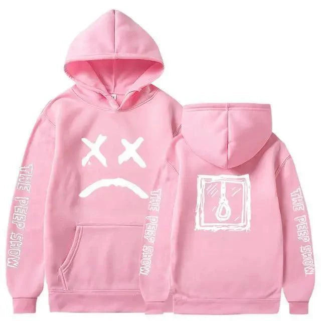 New Happy Cool Smiling Face Print Winter Fashion Couple Pullover Streetwear Sweatshirts Cute Aesthetic Print Classic Hoodies For Men Women Unisex Durable Comfortable Hoodies Stevvex
