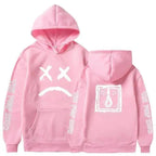 New Happy Cool Smiling Face Print Winter Fashion Couple Pullover Streetwear Sweatshirts Cute Aesthetic Print Classic Hoodies For Men Women Unisex Durable Comfortable Hoodies Stevvex