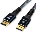New HDR Resolution DisplayPort 2.0 Cable 16K 10K 80Gbps16K DisplayPort 2.0 Cable 10ft Supports 16K@60Hz 0K@60Hz  8K@60Hz 4K@165Hz 4K@144Hz 80Gbps Dynamic HDR  Adapter For Video PC Laptop TV Monitor Stevvex