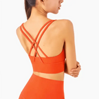 New High Quality Fabric Nylon Breathable Women Yoga Tops Bra Solid Color And Sports Wear Outdoor Exercise Clothes For Ladies Stevvex
