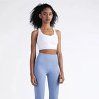 New High Quality Fabric Nylon Breathable Women Yoga Tops Bra Solid Color And Sports Wear Outdoor Exercise Clothes For Ladies Stevvex
