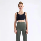New High Quality Fabric Nylon Breathable Women Yoga Tops Bra Solid Color And Sports Wear Outdoor Exercise Clothes For Ladies Stevvex