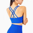 New High Quality Fabric Nylon Breathable Women Yoga Tops Bra Solid Color And Sports Wear Outdoor Exercise Clothes For Ladies Stevvex