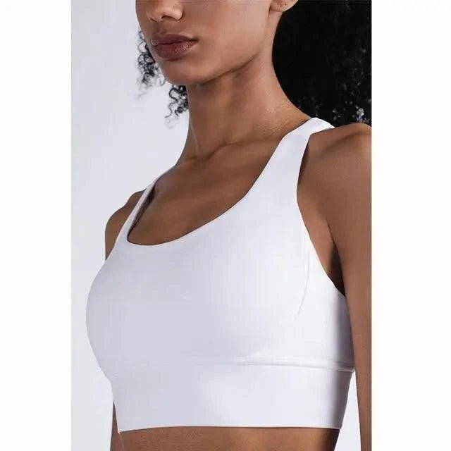 New High Quality Fabric Nylon Breathable Women Yoga Tops Bra Solid Color And Sports Wear Outdoor Exercise Clothes For Ladies Stevvex