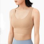 New High Quality Fabric Nylon Breathable Women Yoga Tops Bra Solid Color And Sports Wear Outdoor Exercise Clothes For Ladies Stevvex