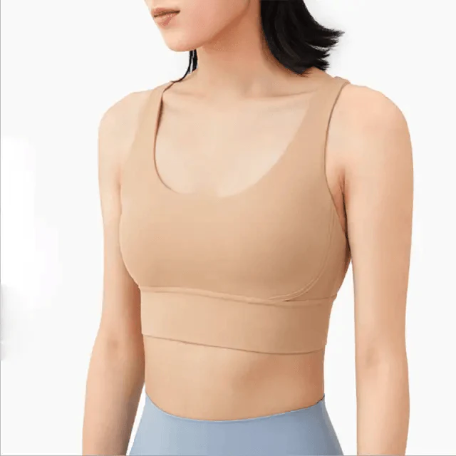 New High Quality Fabric Nylon Breathable Women Yoga Tops Bra Solid Color And Sports Wear Outdoor Exercise Clothes For Ladies Stevvex