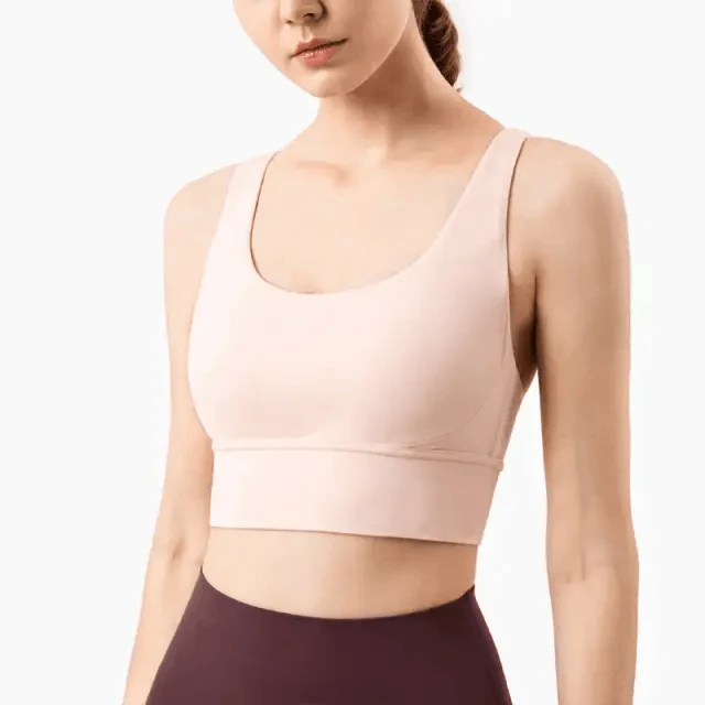 New High Quality Fabric Nylon Breathable Women Yoga Tops Bra Solid Color And Sports Wear Outdoor Exercise Clothes For Ladies Stevvex