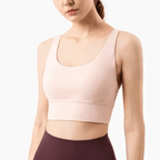 New High Quality Fabric Nylon Breathable Women Yoga Tops Bra Solid Color And Sports Wear Outdoor Exercise Clothes For Ladies Stevvex