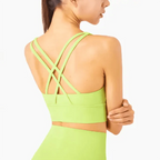 New High Quality Fabric Nylon Breathable Women Yoga Tops Bra Solid Color And Sports Wear Outdoor Exercise Clothes For Ladies Stevvex