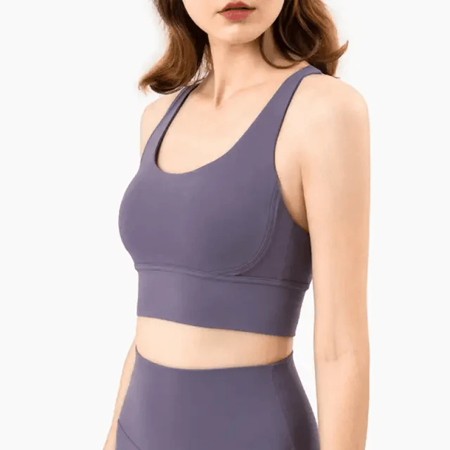 New High Quality Fabric Nylon Breathable Women Yoga Tops Bra Solid Color And Sports Wear Outdoor Exercise Clothes For Ladies Stevvex