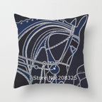 New Horse Cushion Cover Short Plus Luxury Horse Cotton Linen Decorative Pillowcase Cushion Decorative Pillows  Covers for Home Sofa Couch Car Bedrooms 45x45cm