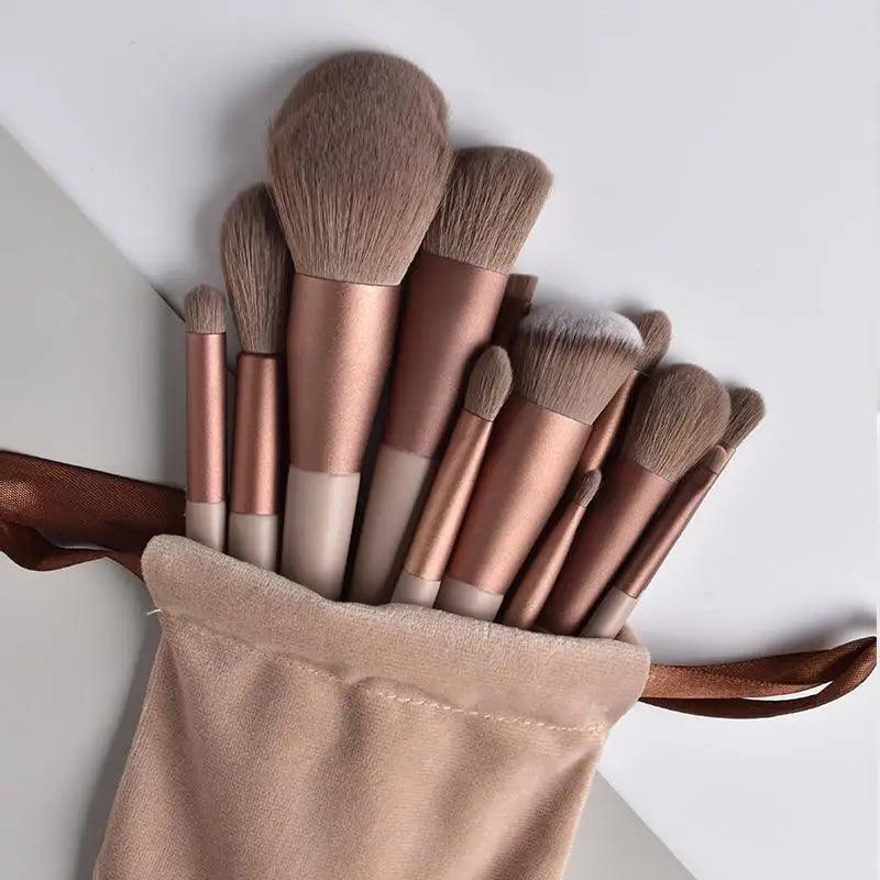 New Incredible 13pcs Professional Makeup Brush Set Soft Fur Beauty Highlighter Powder Foundation Concealer Multifunctional Cosmetic Tool Makeup Stevvex
