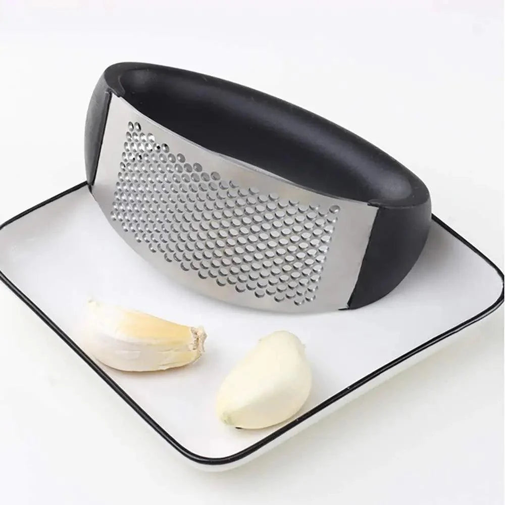 New Incredible 1Pcs Stainless Garlic Press Household Manual Garlic Press Device Kitchen Press Squeezer Ginger Garlic Tools Kitchen Accessories Stevvex