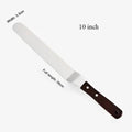 New Incredible 4/6/8/10 Inch Stainless Steel Cake Spatula Butter Cream Icing Frosting Knife Smoother Kitchen Pastry Cake Decoration Tools Stevvex