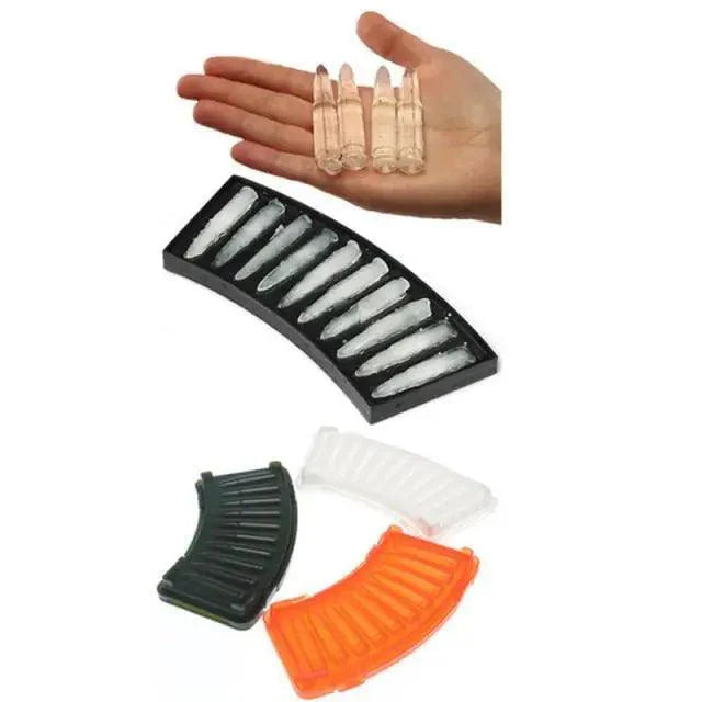 New Incredible Gun Bullet Skull Ice Cube Maker Bullet Ice Cube Tray Chocolate Mold Home Bar Accessories Whiskey Wine Ice Cream Tool Stevvex