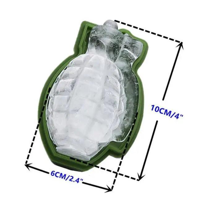 New Incredible Gun Bullet Skull Ice Cube Maker Bullet Ice Cube Tray Chocolate Mold Home Bar Accessories Whiskey Wine Ice Cream Tool Stevvex