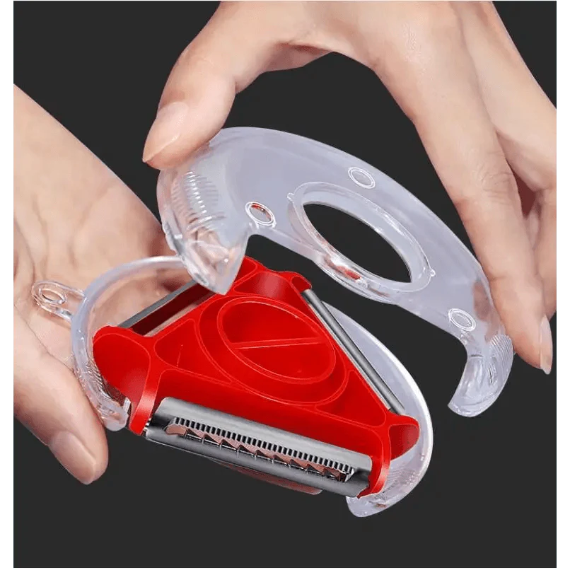 New Incredible Magic Trio Peeler Set Slicer Stainless Steel Peeler Shredder Cutter Multi Peel Blade Kitchen Tool Stevvex