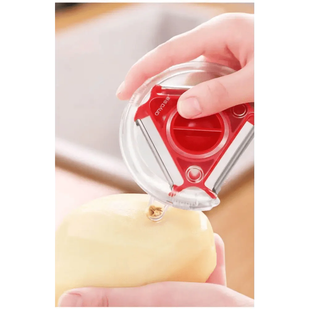 New Incredible Magic Trio Peeler Set Slicer Stainless Steel Peeler Shredder Cutter Multi Peel Blade Kitchen Tool Stevvex