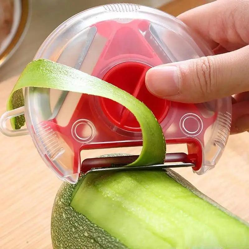 New Incredible Magic Trio Peeler Set Slicer Stainless Steel Peeler Shredder Cutter Multi Peel Blade Kitchen Tool Stevvex
