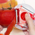 New Incredible Magic Trio Peeler Set Slicer Stainless Steel Peeler Shredder Cutter Multi Peel Blade Kitchen Tool Stevvex