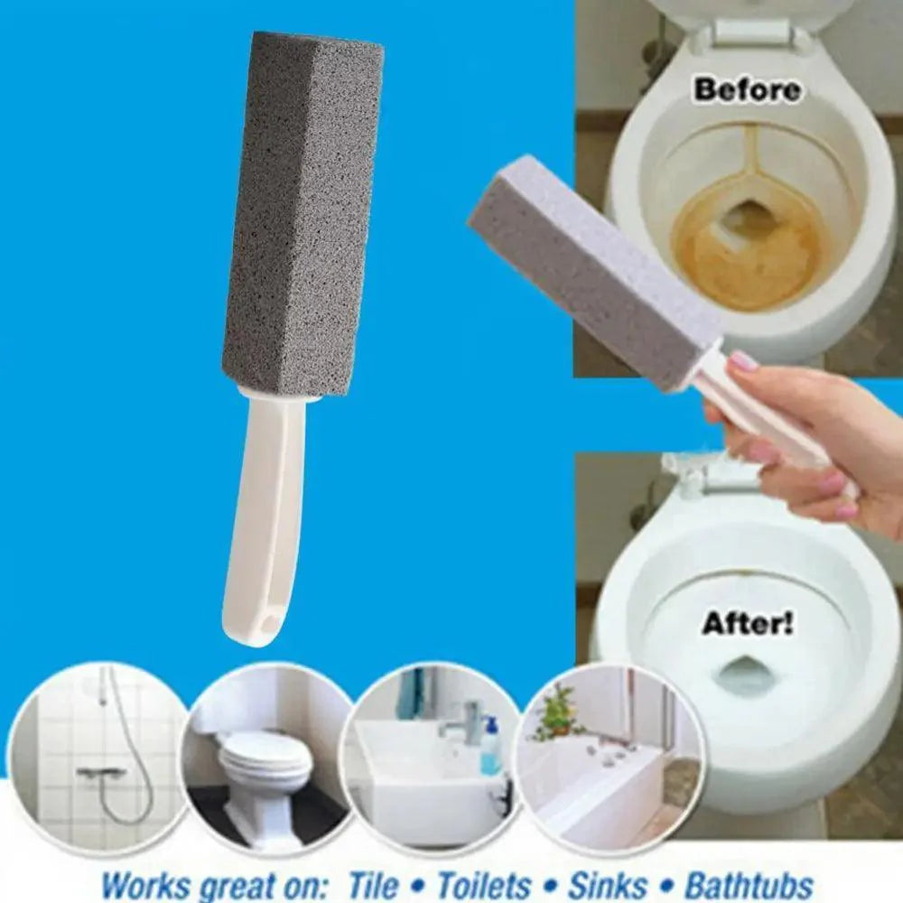 New Incredible Portable Pumice Stone Water Toilet Cleaner Brush Wand Tile Sinks Bathtubs 360 Degrees Cleaning Tool Bathroom Gadgets Stevvex