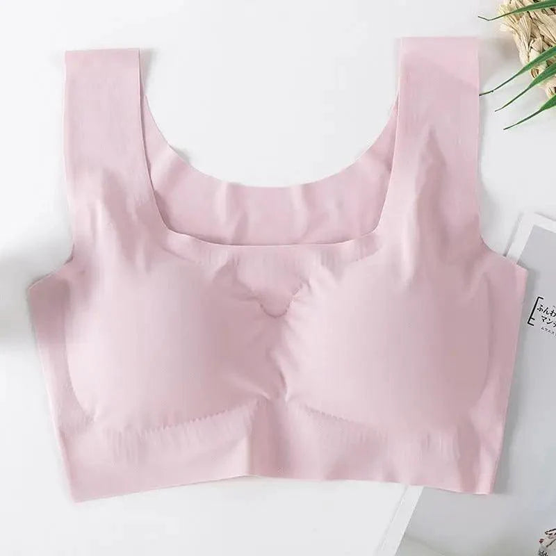 New Incredible Seamless Sports Bra Women's Padded Push Up Sports Yoga Top Shockproof Plus Size Gym Workout Bra U Back Sports Vest Stevvex