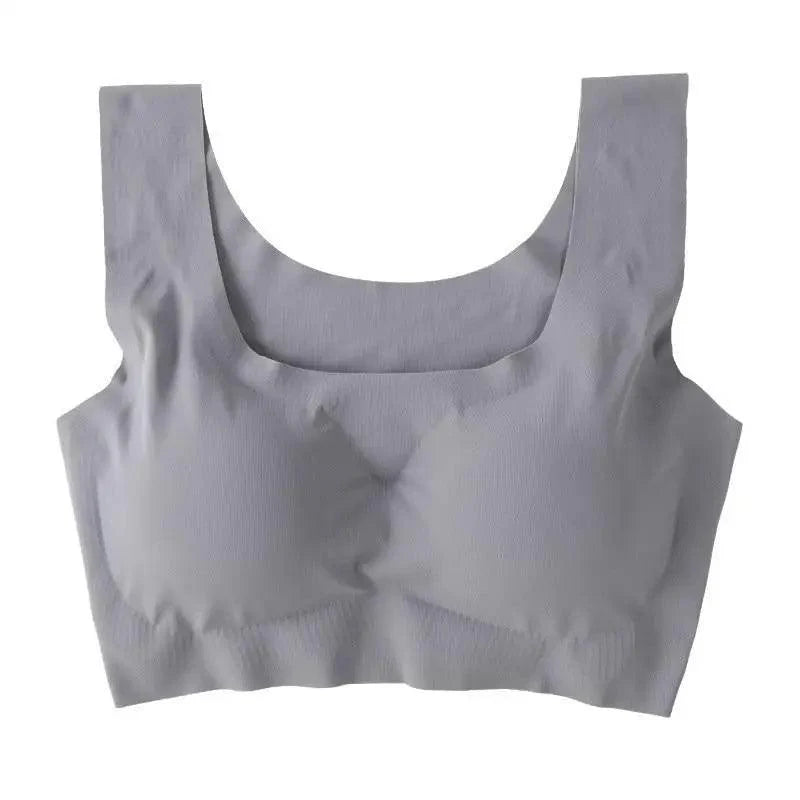 New Incredible Seamless Sports Bra Women's Padded Push Up Sports Yoga Top Shockproof Plus Size Gym Workout Bra U Back Sports Vest Stevvex