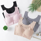 New Incredible Seamless Sports Bra Women's Padded Push Up Sports Yoga Top Shockproof Plus Size Gym Workout Bra U Back Sports Vest Stevvex