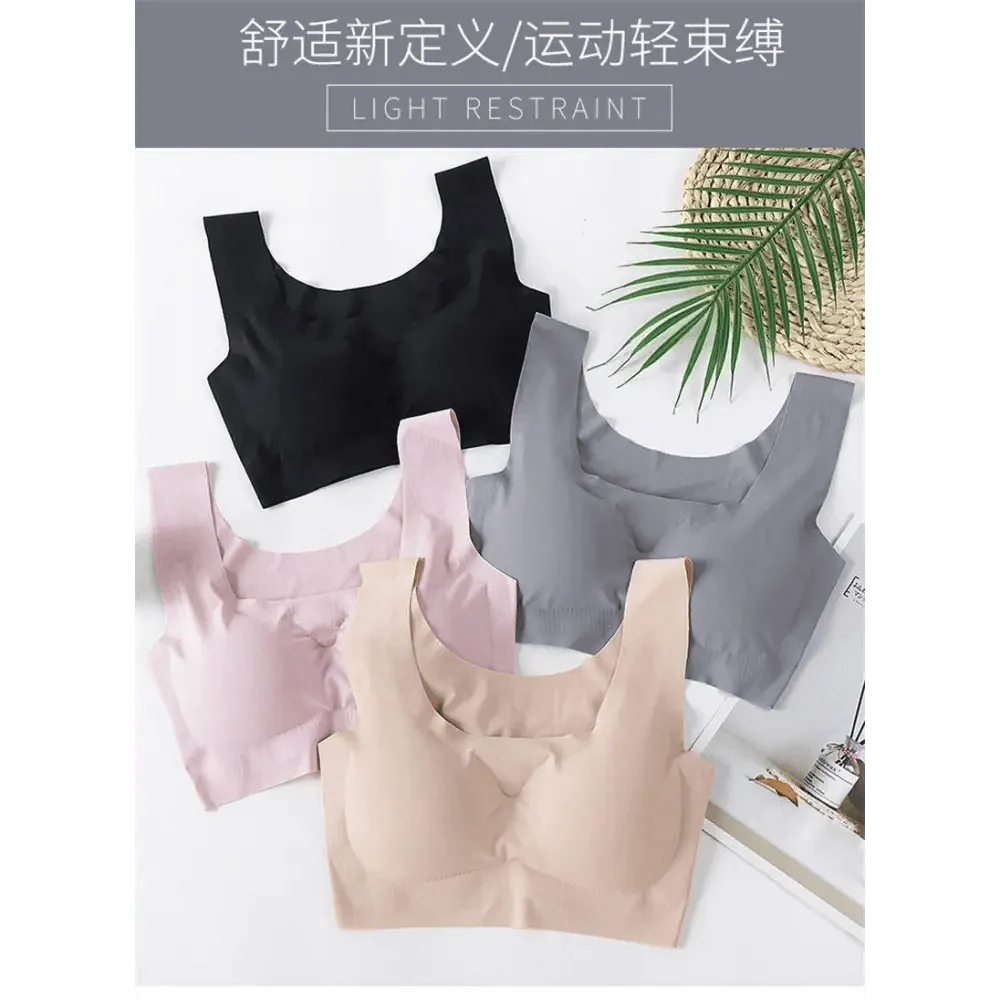 New Incredible Seamless Sports Bra Women's Padded Push Up Sports Yoga Top Shockproof Plus Size Gym Workout Bra U Back Sports Vest Stevvex