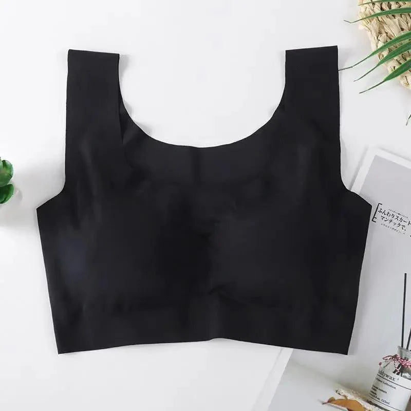 New Incredible Seamless Sports Bra Women's Padded Push Up Sports Yoga Top Shockproof Plus Size Gym Workout Bra U Back Sports Vest Stevvex