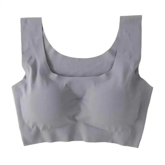 New Incredible Seamless Sports Bra Women's Padded Push Up Sports Yoga Top Shockproof Plus Size Gym Workout Bra U Back Sports Vest Stevvex