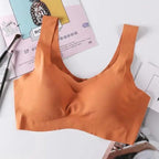 New Incredible Seamless Sports Bra Women's Padded Push Up Sports Yoga Top Shockproof Plus Size Gym Workout Bra U Back Sports Vest Stevvex