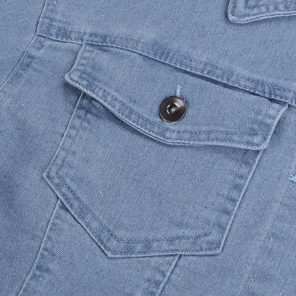 New Incredible Spring Women Sexy Ripped Denim Jackets Vintage Casual Short Jean Jacket Puff Sleeve Winter Female Coat Streetwear Stevvex