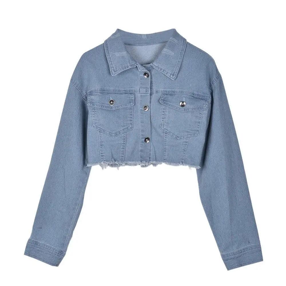 New Incredible Spring Women Sexy Ripped Denim Jackets Vintage Casual Short Jean Jacket Puff Sleeve Winter Female Coat Streetwear Stevvex