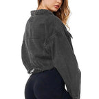 New Incredible Spring Women Sexy Ripped Denim Jackets Vintage Casual Short Jean Jacket Puff Sleeve Winter Female Coat Streetwear Stevvex