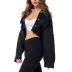 New Incredible Spring Women Sexy Ripped Denim Jackets Vintage Casual Short Jean Jacket Puff Sleeve Winter Female Coat Streetwear Stevvex