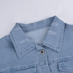 New Incredible Spring Women Sexy Ripped Denim Jackets Vintage Casual Short Jean Jacket Puff Sleeve Winter Female Coat Streetwear Stevvex