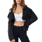 New Incredible Spring Women Sexy Ripped Denim Jackets Vintage Casual Short Jean Jacket Puff Sleeve Winter Female Coat Streetwear Stevvex