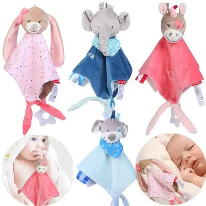New Incredible Stuffed Toys Soft Animal Rabitt Kids Toy Soothe Appease Towel Saliva Plush Toy for Sleep Pacify Toy Infants Newborn Doll Baby Toys 0 12 Months Stevvex